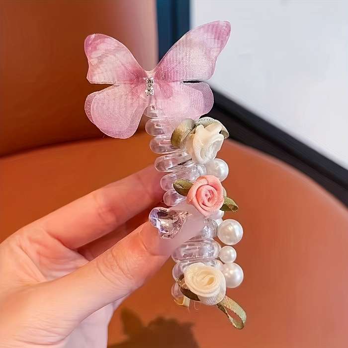 Chic Butterfly Spiral Hair Tie