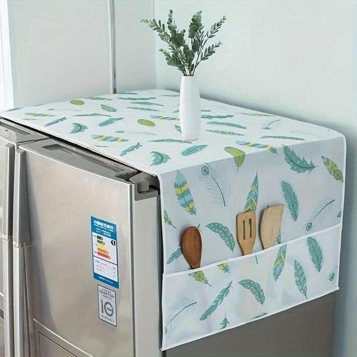 Refrigerator Dust Cover with Storage Bag