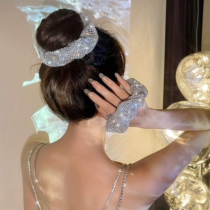 Elegant Rhinestone Hair Tie