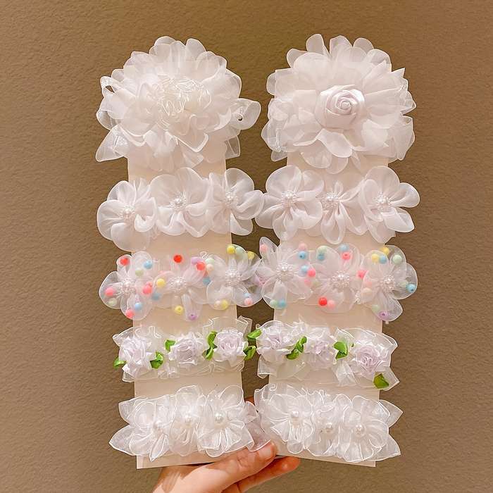 Honey Girl Floral Hair Ties for Girls