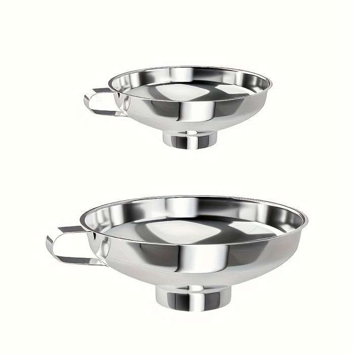 2pcs Stainless Steel Funnel Set For Mason Jars
