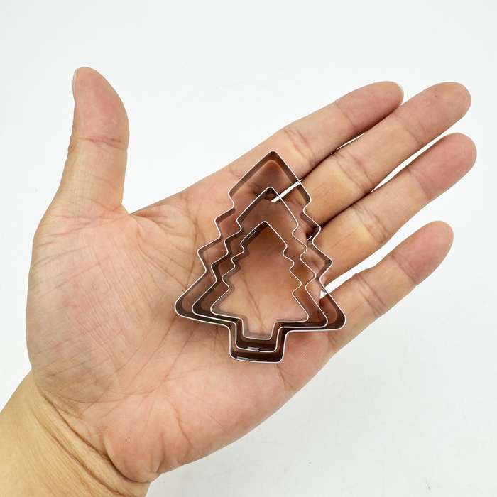 3pcs Christmas Tree Cookie Cutters Set