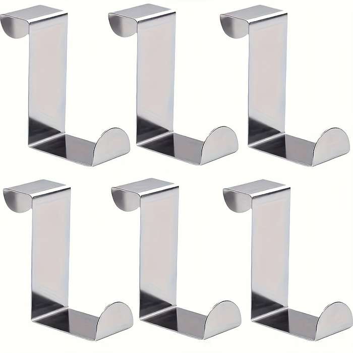 3pcs Stainless Steel Over-The-Door Hooks