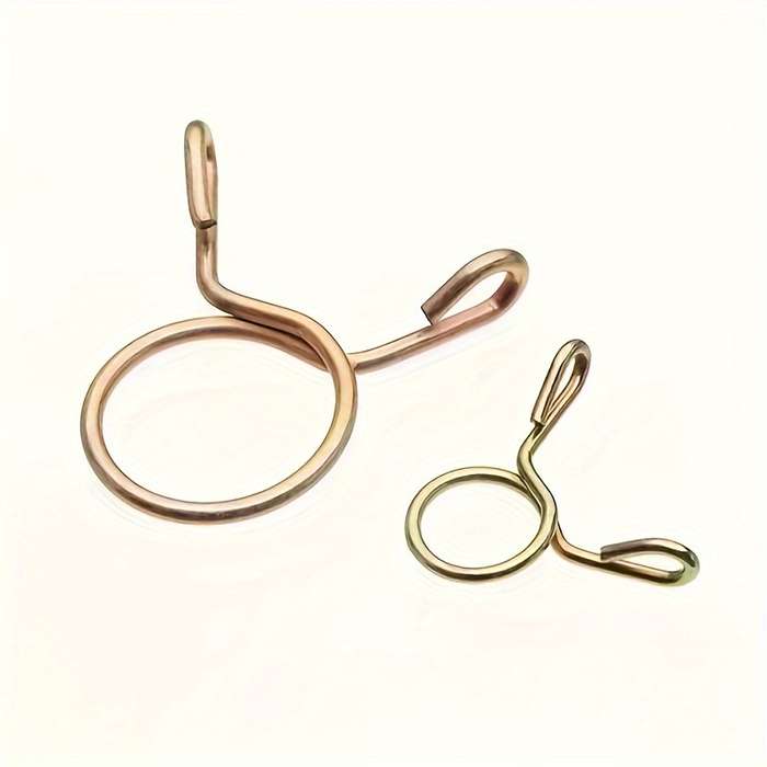 100pcs Galvanized Steel Wire Spring Clamps