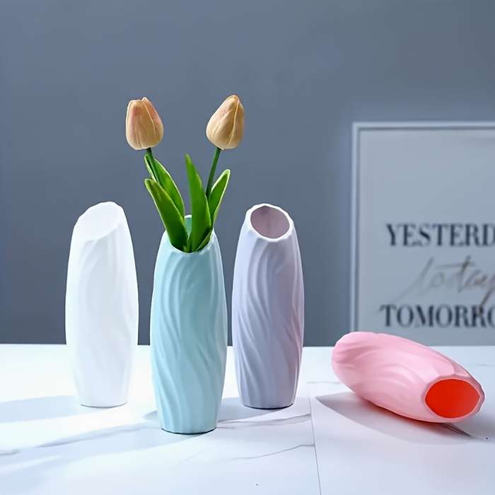 Vintage Style Plastic Cylinder Vase