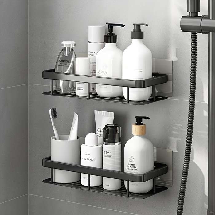 Easy-Install Aluminum Wall Shelf