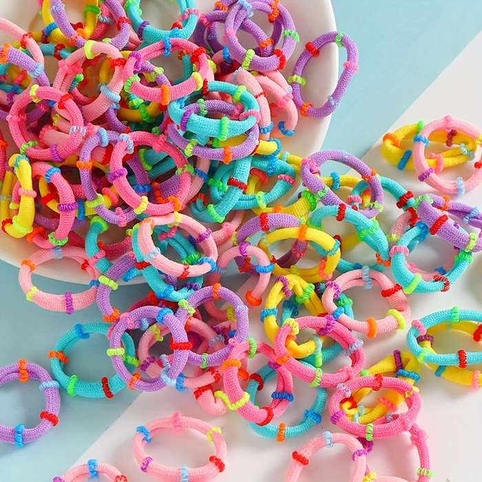 Colorful Elastic Hair Ties Set