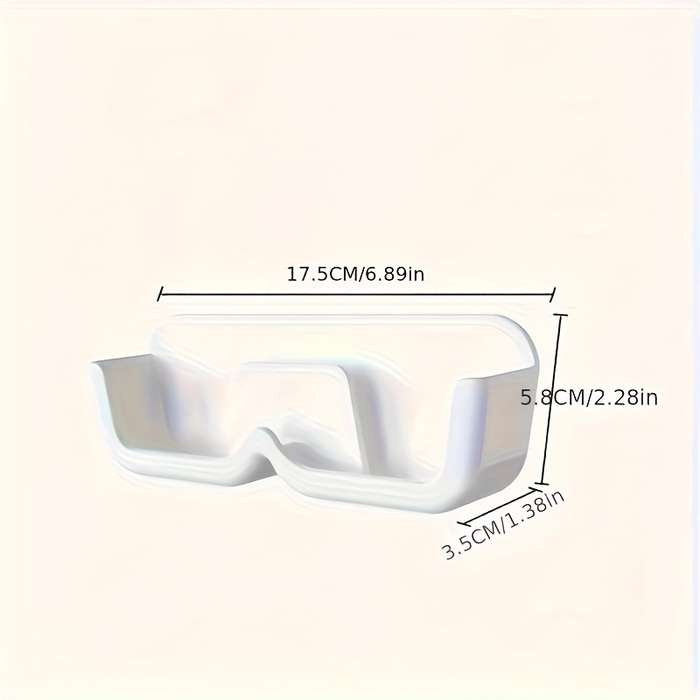 1pc Adhesive Wall-Mounted Bathroom Storage Shelf For
