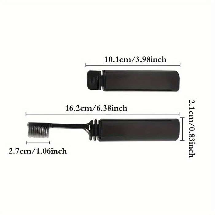Bamboo Charcoal Folding Toothbrush