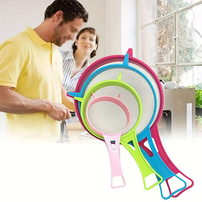 4pcs Kitchen Strainer Set with Handles
