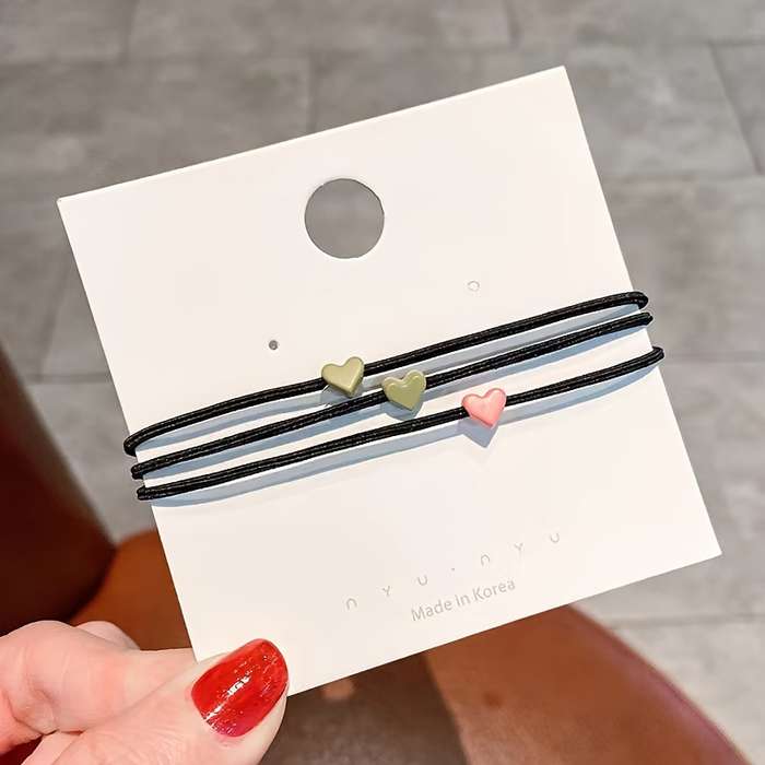 Jersey Material Elastic Hair Ties Set