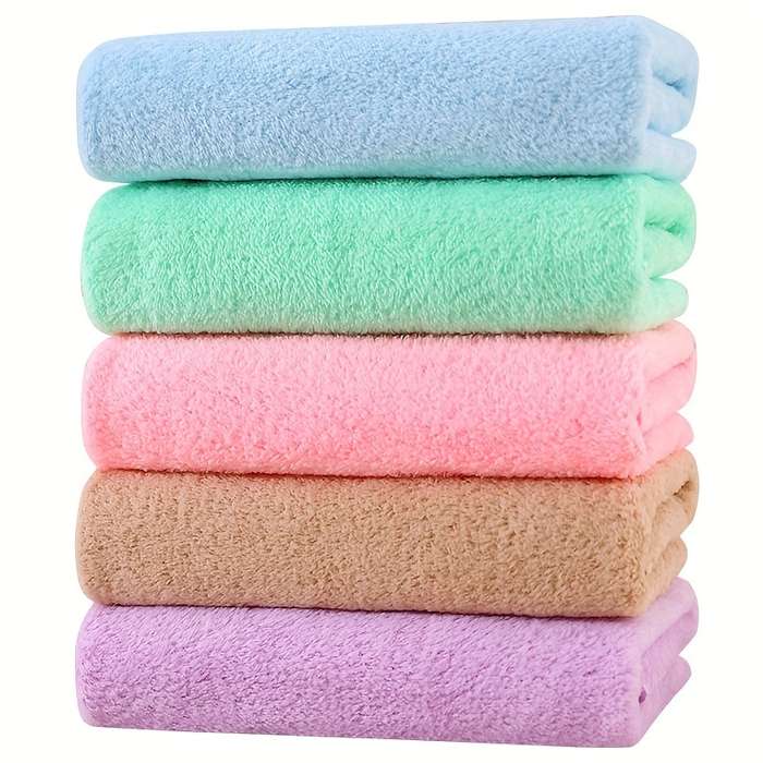 Ultra-Soft Coral Fleece Bath Towel