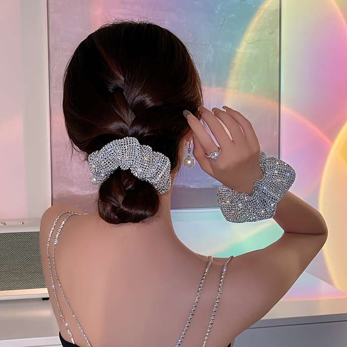 Elegant Rhinestone Hair Tie