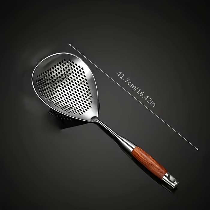 1pc Large Stainless Steel Colander Skimmer