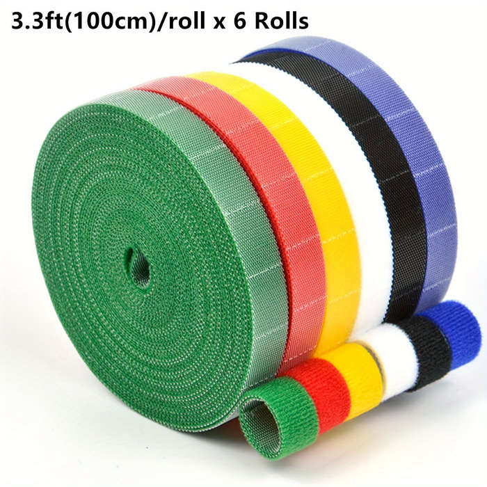 Multi-Color Hook And Loop Straps Are Reusable