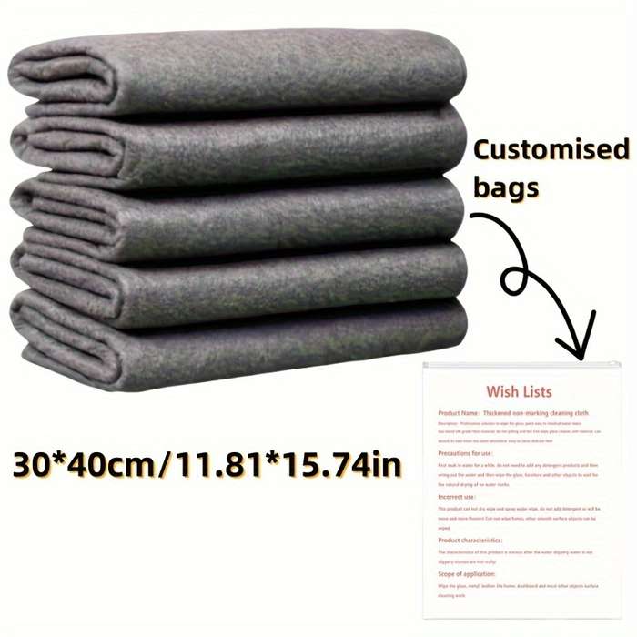 5pcs Magic Glass Cleaning Cloths