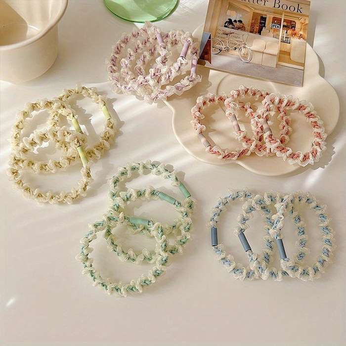 Cute Mesh Braided Hair Ties