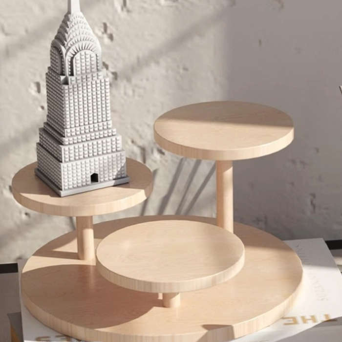 Three To Five-Tier Wooden Shelving Unit
