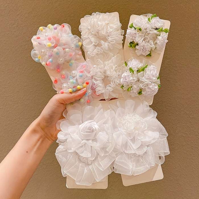 Honey Girl Floral Hair Ties for Girls