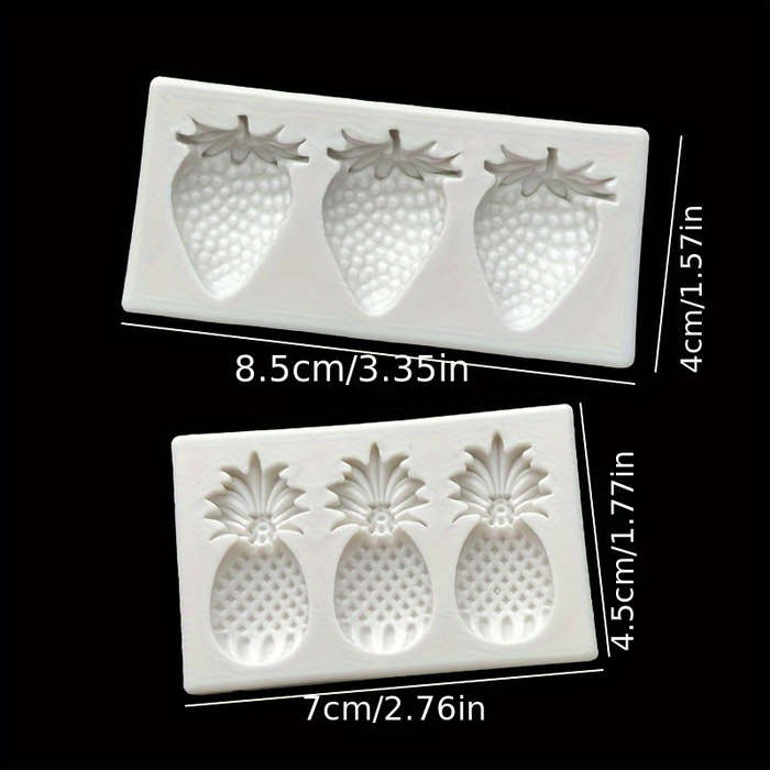 1pcStrawberry Pineapple Fondant Mold