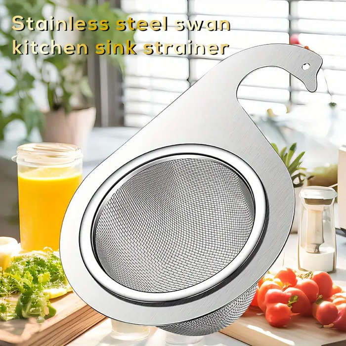 1pc Swan Stainless Steel Kitchen Sink Strainer