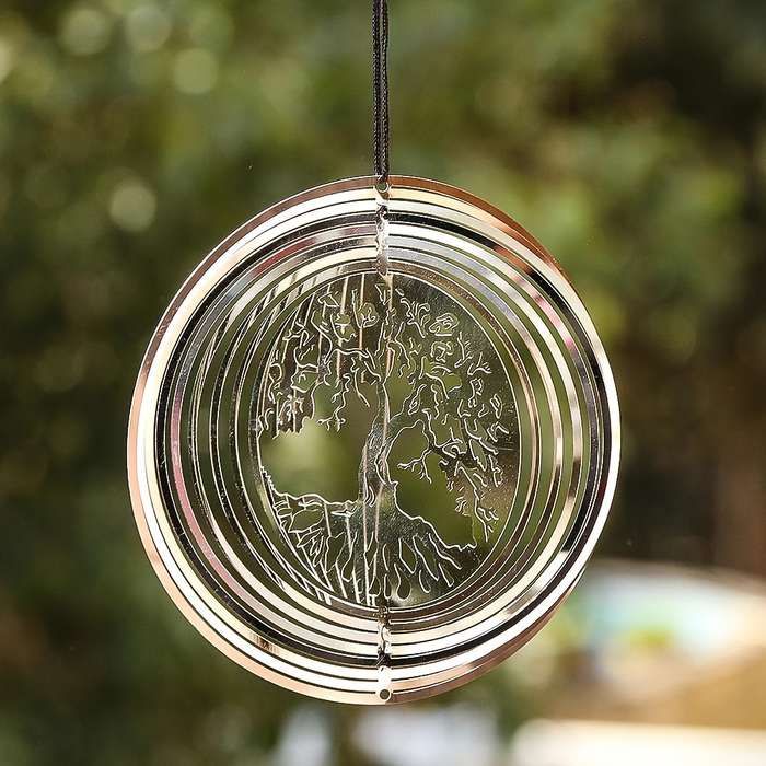 Art Deco Stainless Steel Wind Spinners