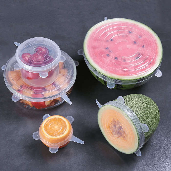 6pcs Reusable Silicone Stretch Lids