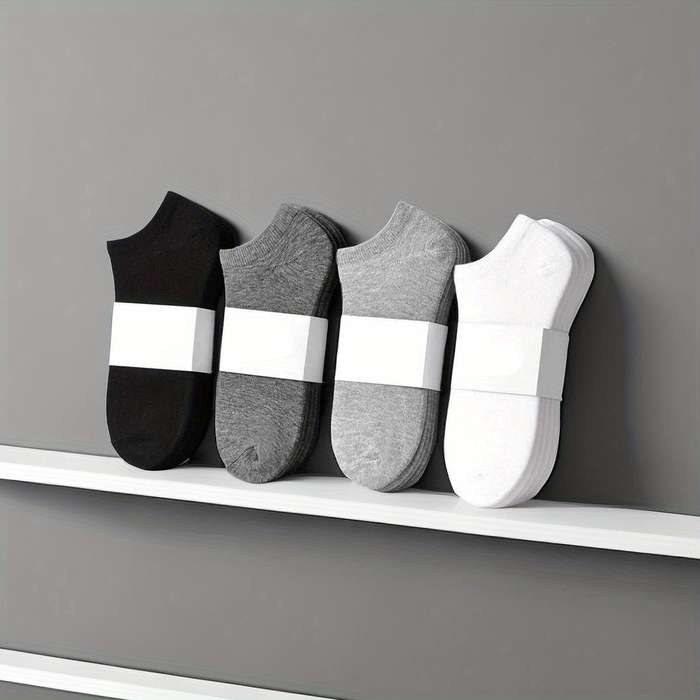 3 Pairs Of Men's Anti-Odor And Sweat-Wicking Low-Top Socks