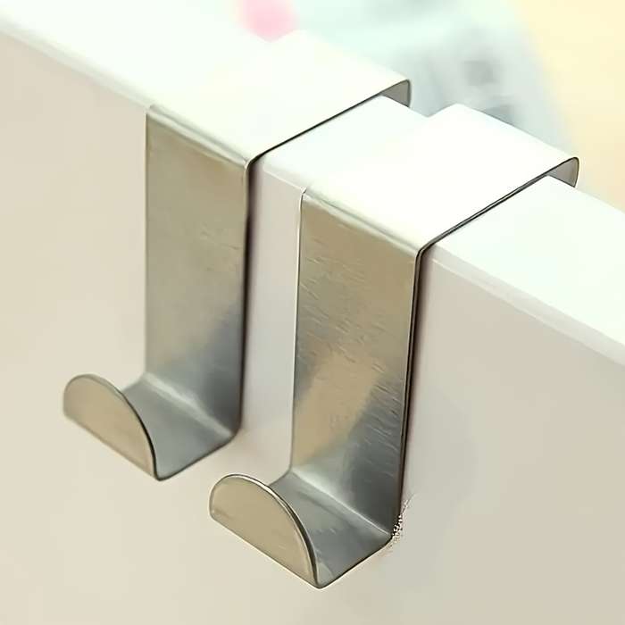 3pcs Stainless Steel Over-The-Door Hooks