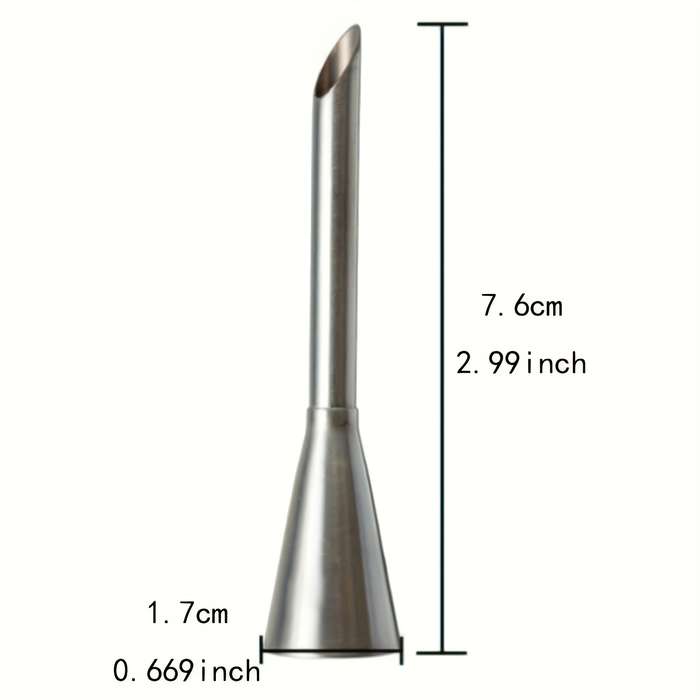 2 Pcs Stainless Steel Pastry Bags