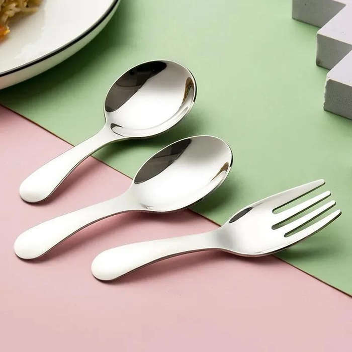 Polished Stainless Steel Camping Cutlery Set