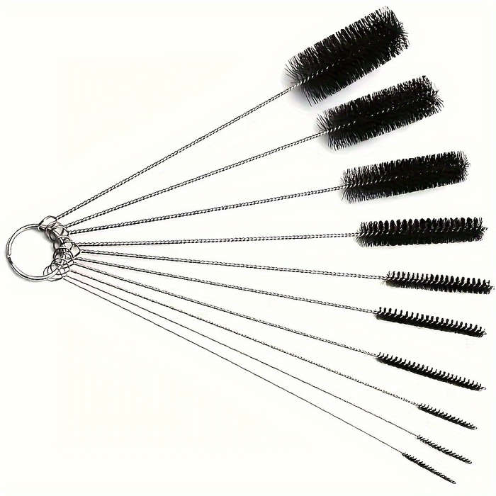 Multi-Function Cleaning Brush Set With Stainless Steel Bristles