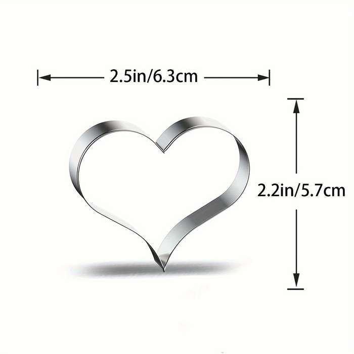 Heart-shaped Stainless Steel Cookie Cutter