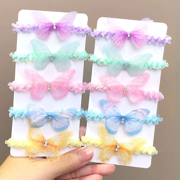 10pcs Cute Butterfly Hair Ties for Girls