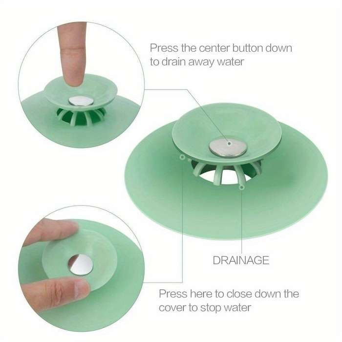 2-in-1 Silicone Drain Stopper