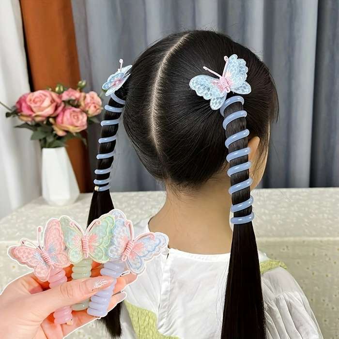 Cute Butterfly Hair Ties for Girls