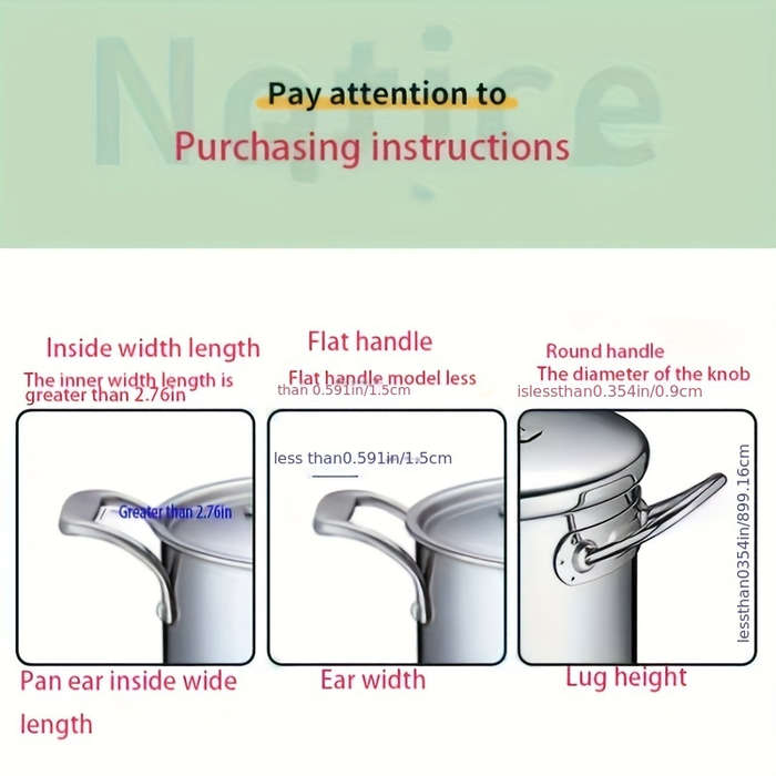 4-Pack Heat-Resistant Plastic Pot Handle Covers