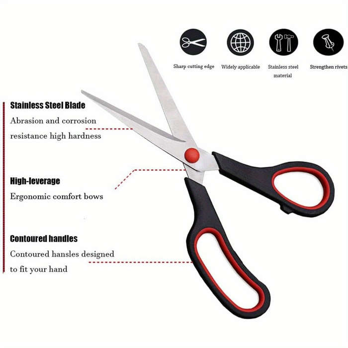 3pcs Stainless Steel Scissors Set