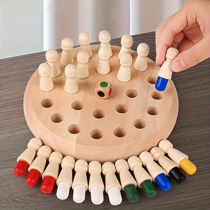 Wooden Memory Match Game