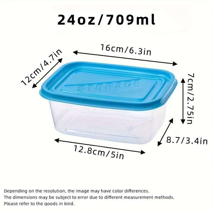 10pcs Transparent Stackable Food Storage Containers