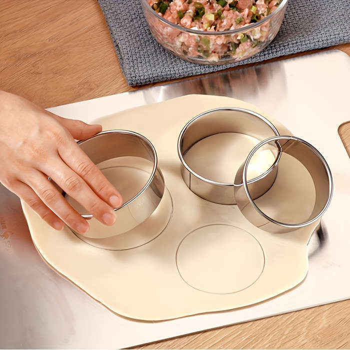 Set Of 3 Stainless Steel Dumpling Molds
