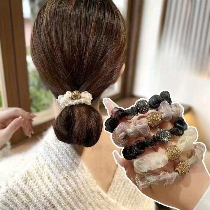 Elegant Rhinestone Mesh Hair