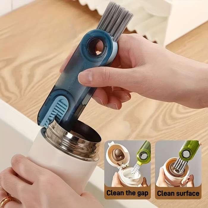 Three-in-One Cup Lid Cleaning Brush