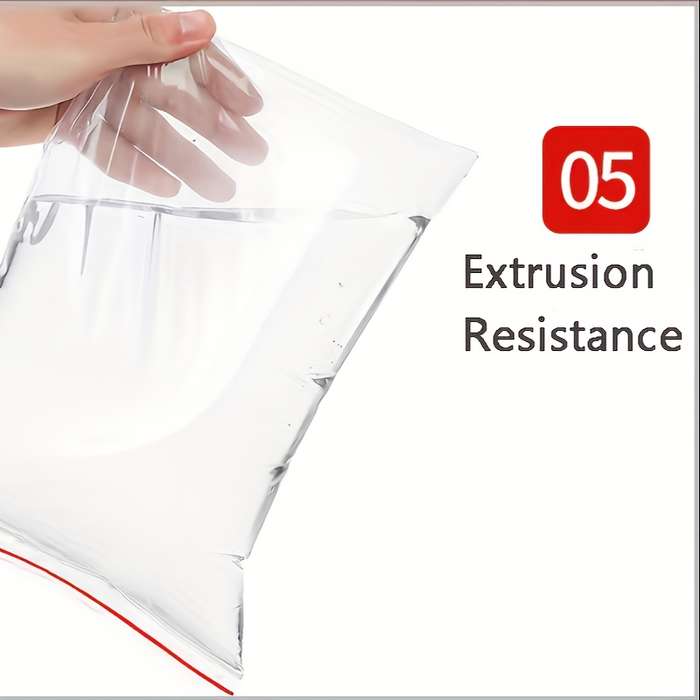250pcs Reusable Clear Plastic Zipper Bags