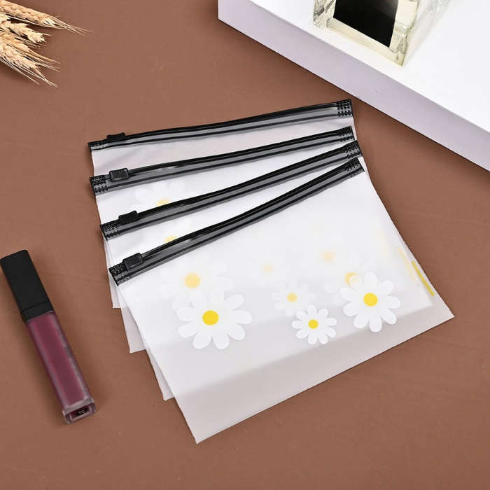 10pcs Daisy Pattern Cosmetic Bags