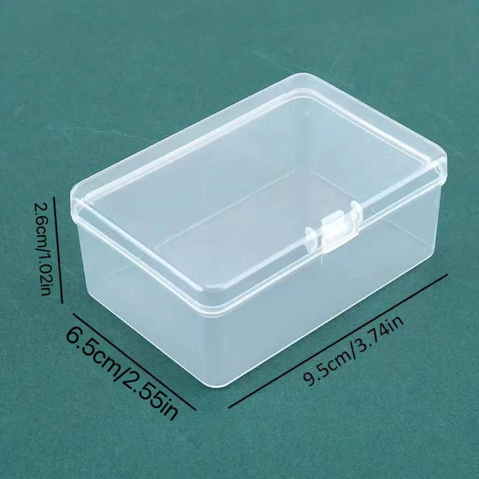 1pc Multi-Purpose Clear Storage Box With Lid