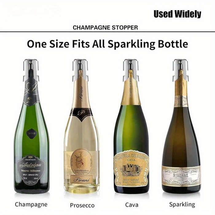 2-Piece Premium Stainless Steel Champagne Plug
