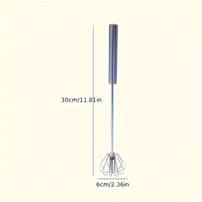 1pc 12-Inch Stainless Steel Egg Beater