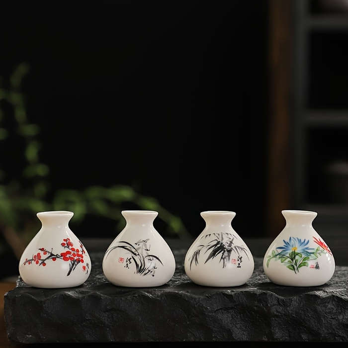 Chic Mini Ceramic Vase for Hydroponics