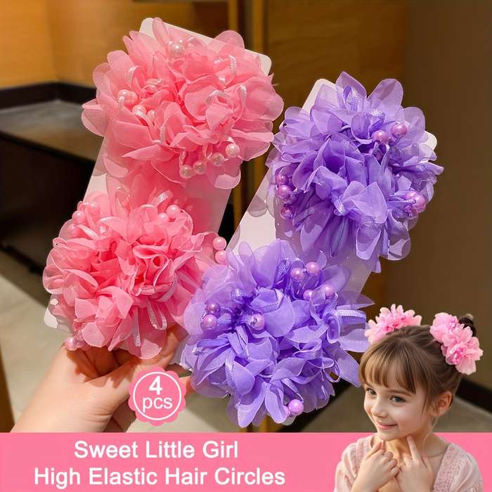 Sweet Floral Hair Ties